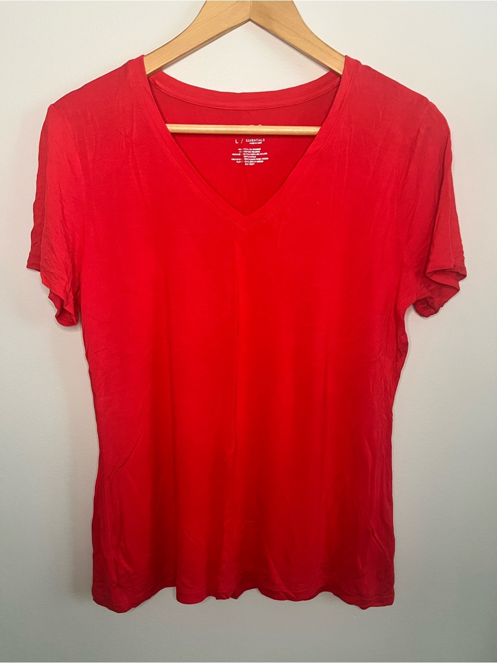 Apt. 9 Essentials Red Short Sleeve Top